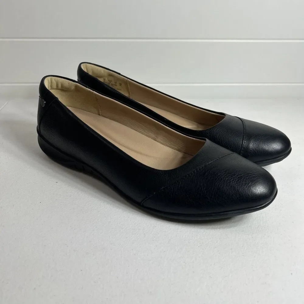 Hush Puppies Women’s Shoes Size 12 Black Linnet Bria Slip On Leather Loafer